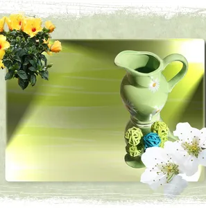 01. DIY ideas for a framed mirror for a girl’s room