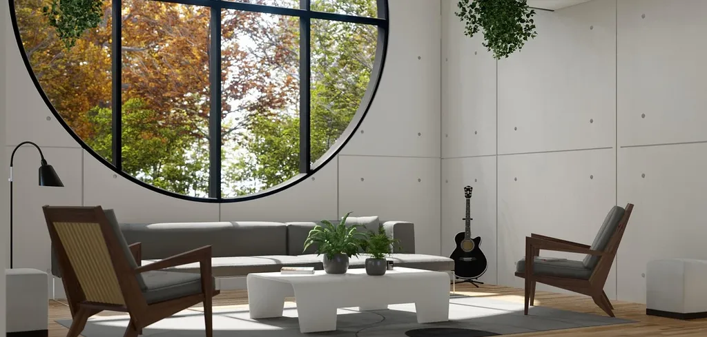 How to decorate a living room with mirrors
